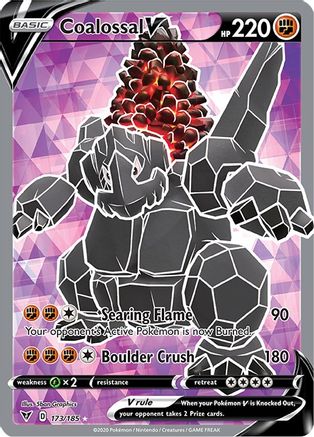 Coalossal V (Full Art) 173/185 - Holofoil Vivid Voltage