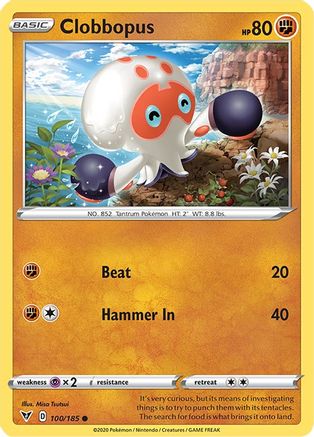 Clobbopus 100/185 - Reverse Holofoil Vivid Voltage