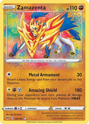 Zamazenta 102/185 - Holofoil Vivid Voltage