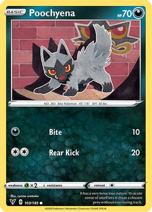 Poochyena 103/185 - Reverse Holofoil Vivid Voltage