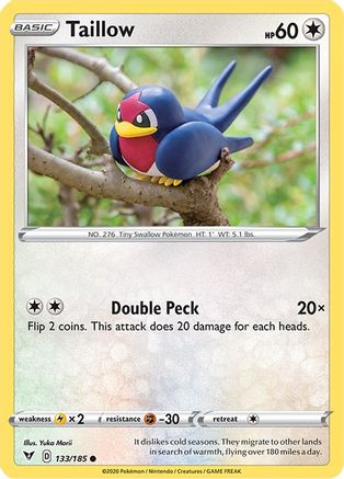 Taillow 133/185 - Reverse Holofoil Vivid Voltage