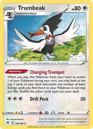 Trumbeak 144/185 - Reverse Holofoil Vivid Voltage