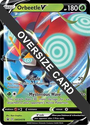 Orbeetle V SWSH078 - Holofoil Jumbo Cards