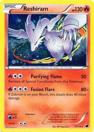 Reshiram (Cosmos Holo) 017/116 - Holofoil Miscellaneous Cards & Products