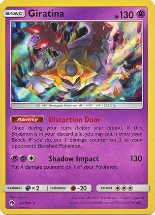 Giratina (Cosmos Holo) 097/214 - Holofoil Blister Exclusives