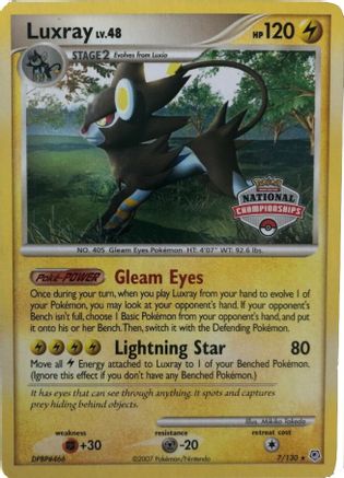 Luxray (National Championships) 007/130 League & Championship Cards