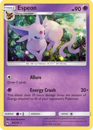 Espeon (Cosmos Holo) 089/214 - Holofoil Blister Exclusives