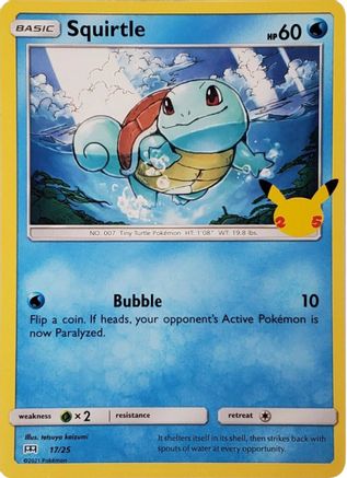 Squirtle 017/25 - Holofoil McDonalds 25th Anniversary Promos
