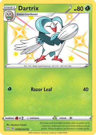 Dartrix SV002/SV122 - Holofoil Shining Fates Shiny Vault