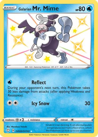 Galarian Mr. Mime SV020 - Holofoil Shining Fates Shiny Vault