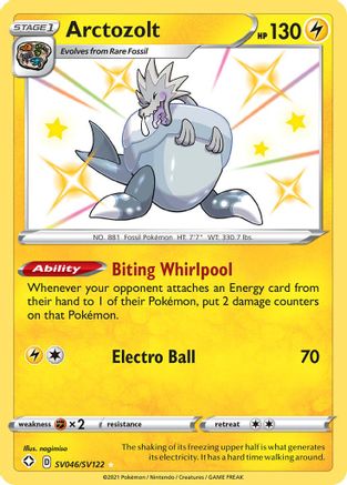 Arctozolt SV046/SV122 - Holofoil Shining Fates Shiny Vault