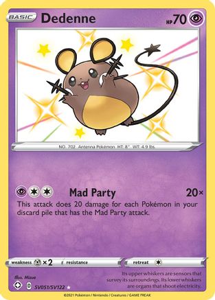 Dedenne SV051/SV122 - Holofoil Shining Fates Shiny Vault