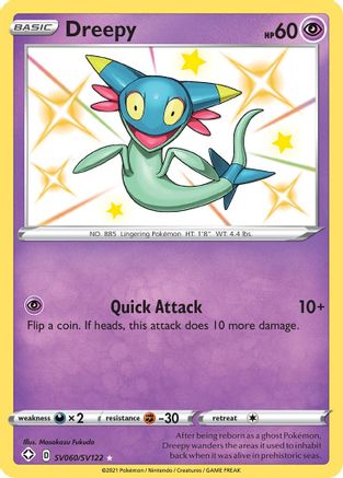 Dreepy SV060/SV122 - Holofoil Shining Fates Shiny Vault