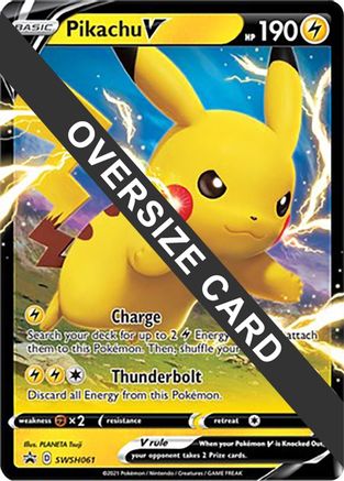 Pikachu V SWSH061 - Holofoil Jumbo Cards