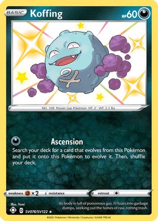 Koffing SV076/SV122 - Holofoil Shining Fates Shiny Vault