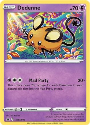 Dedenne SWSH080 - Holofoil SWSH Sword & Shield Promo Cards