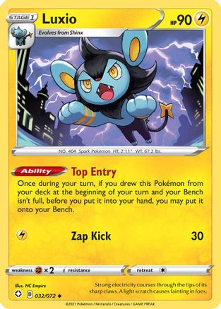 Luxio 032/072 - Reverse Holofoil Shining Fates