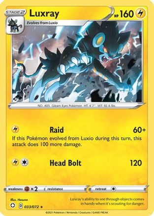 Luxray 033/072 - Holofoil Shining Fates