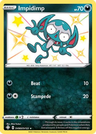 Impidimp SV083/SV122 - Holofoil Shining Fates Shiny Vault