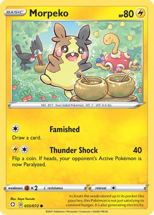 Morpeko (035) (035) 035/072 - Reverse Holofoil Shining Fates