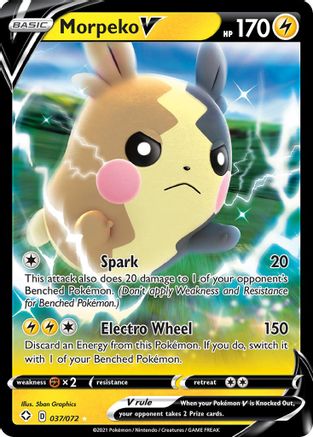 Morpeko V 037/072 - Holofoil Shining Fates