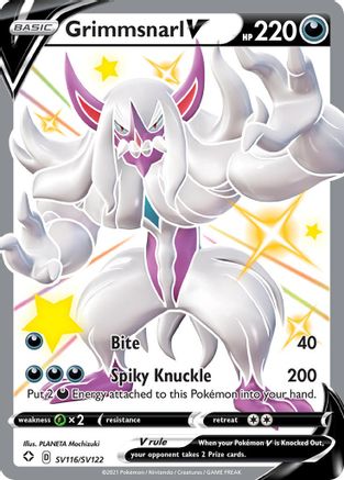 Grimmsnarl V SV116/SV122 - Holofoil Shining Fates Shiny Vault
