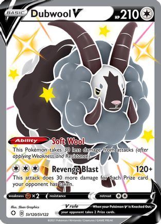 Dubwool V SV120/SV122 - Holofoil Shining Fates Shiny Vault