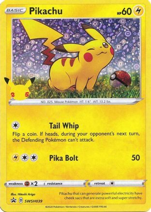 Pikachu (General Mills) SWSH039 - Holofoil Miscellaneous Cards & Products