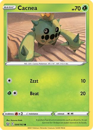 Cacnea 004/163 - Reverse Holofoil Battle Styles