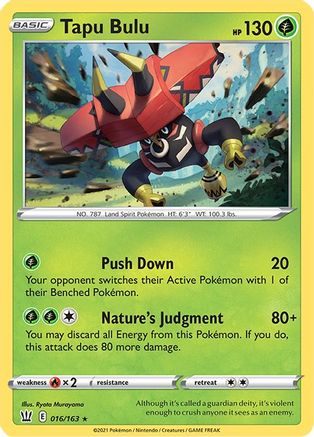 Tapu Bulu 016/163 - Holofoil Battle Styles