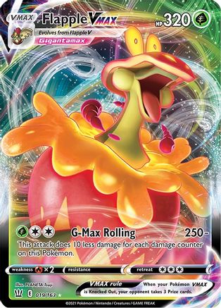 Flapple VMAX 019/163 - Holofoil Battle Styles
