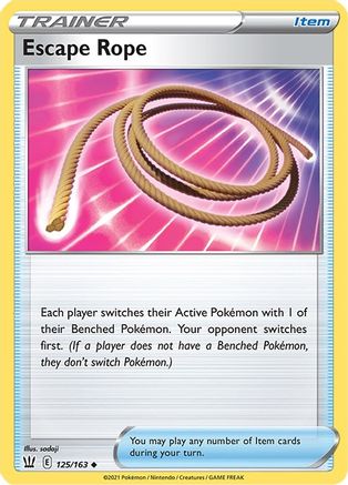 Escape Rope 125/163 - Reverse Holofoil Battle Styles