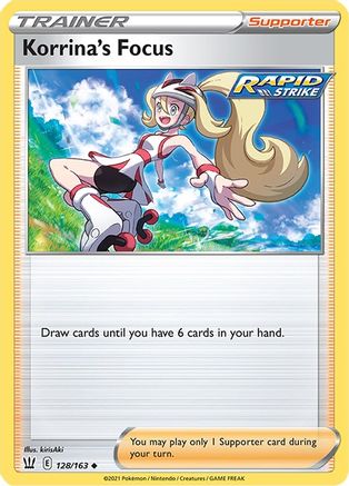 Korrina's Focus 128/163 - Reverse Holofoil Battle Styles