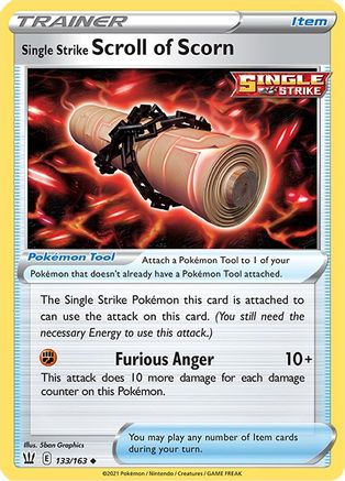Single Strike Scroll of Scorn 133/163 Battle Styles