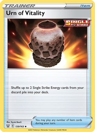 Urn of Vitality 139/163 - Reverse Holofoil Battle Styles