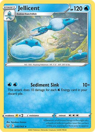 Jellicent 042/163 - Reverse Holofoil Battle Styles