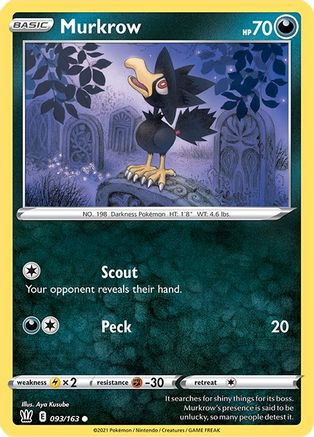 Murkrow 093/163 - Reverse Holofoil Battle Styles