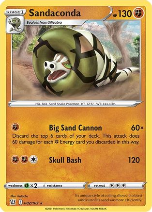 Sandaconda 082/163 - Reverse Holofoil Battle Styles