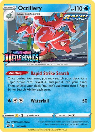 Octillery (Prerelease) SWSH089 - Holofoil SWSH Sword & Shield Promo Cards