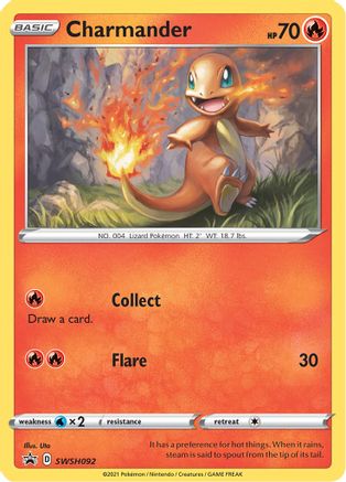 Charmander SWSH092 - Holofoil SWSH Sword & Shield Promo Cards