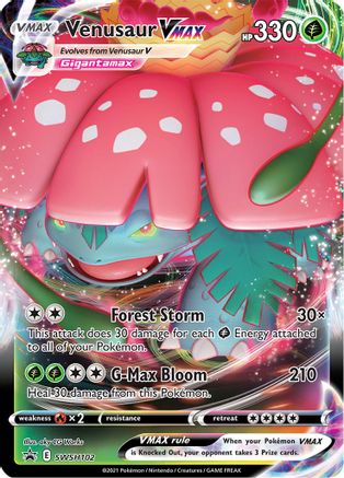 Venusaur VMAX SWSH102 - Holofoil SWSH Sword & Shield Promo Cards