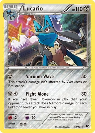 Lucario (Cosmos Holo) 063/124 - Holofoil Miscellaneous Cards & Products