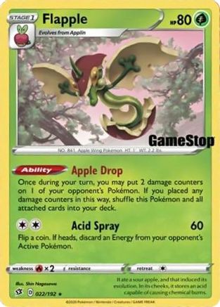Flapple (Gamestop Exclusive) 022/192 - Holofoil Miscellaneous Cards & Products