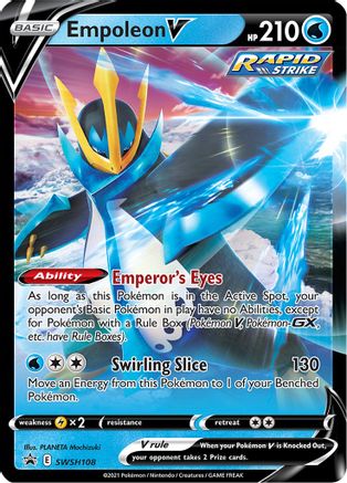 Empoleon V SWSH108 - Holofoil SWSH Sword & Shield Promo Cards