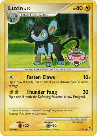 Luxio (State Championship Promo) 052/130 League & Championship Cards