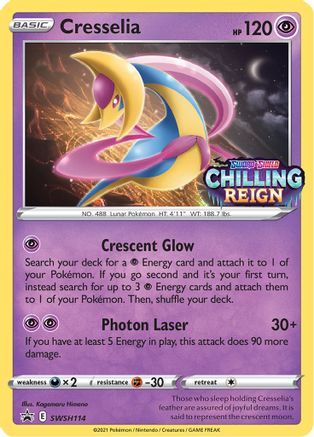 Cresselia (Prerelease) SWSH114 - Holofoil SWSH Sword & Shield Promo Cards