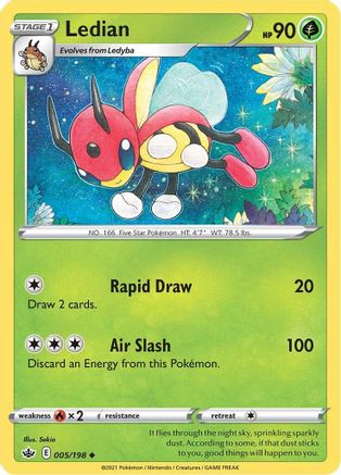 Ledian 005/198 - Reverse Holofoil Chilling Reign