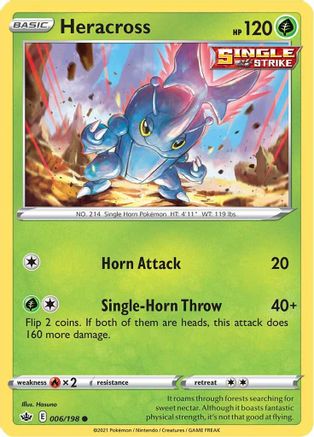 Heracross 006/198 - Reverse Holofoil Chilling Reign
