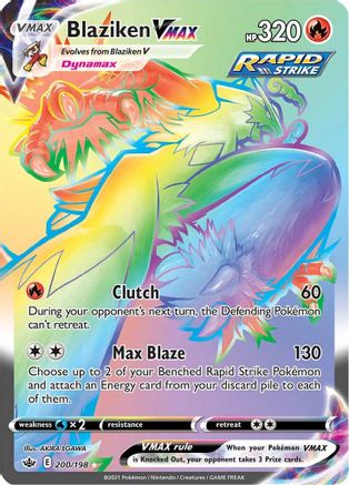 Blaziken VMAX (Secret) 200/198 - Holofoil Chilling Reign