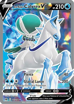 Ice Rider Calyrex V (Full Art) 163/198 - Holofoil Chilling Reign